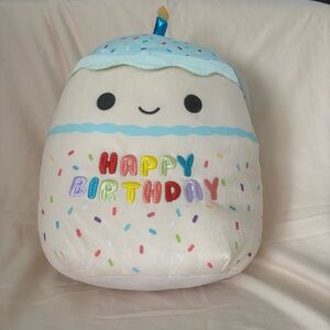 Squishmallows Kiks Birthday Cake Plush 12” NWT